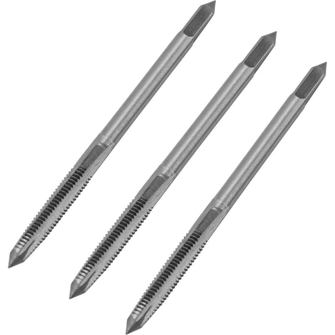 Jeu de 3 pièces M3M4M5 Acier à roulement Taraud manuel Filetage Tarauds Outil(M5) gray