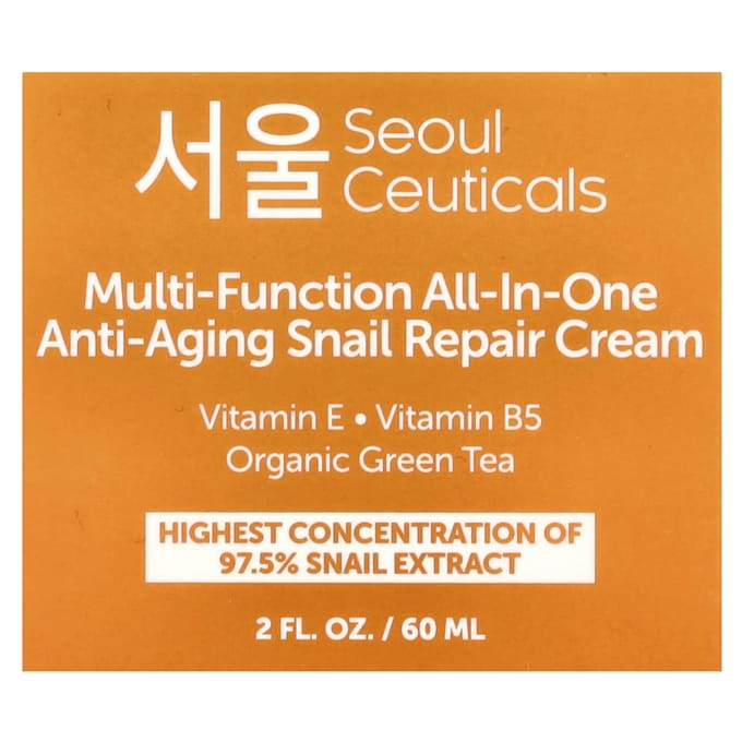 Crème Réparatrice Multifonctionnelle Tout-en-Un à l'Escargot Anti-Âge, 60 ml(2 fl oz) beige