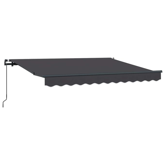 vidaXL - Uitschuifbare - luifel - Antraciet - 250 - x - 200 - cm - Stof