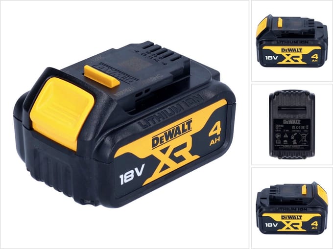 DeWalt DCB 182 accupack 18 V 4,0 Ah / 4000 mAh XR Li-Ion accu - met laadindicator