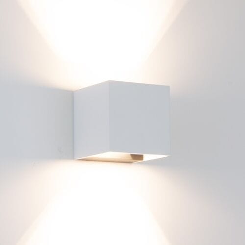 KS Verlichting Wandlamp Shift up- en downlighter muurlamp wit incl. LED