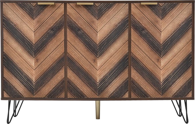 Opbergkast dressoir massief hout fineer commode opbergkast bijzetkast