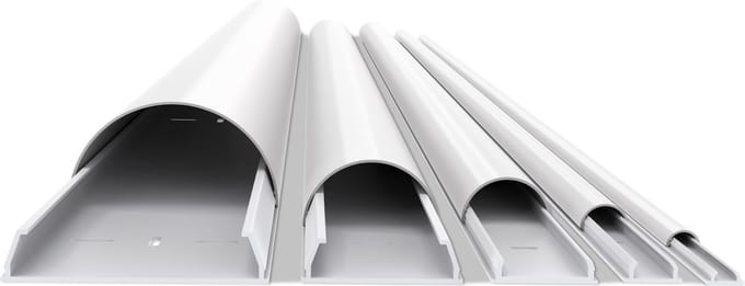 Multibrackets - Aluminium kabelgoot 33x1100mm - Universal Cable Cover - Kleur Wit