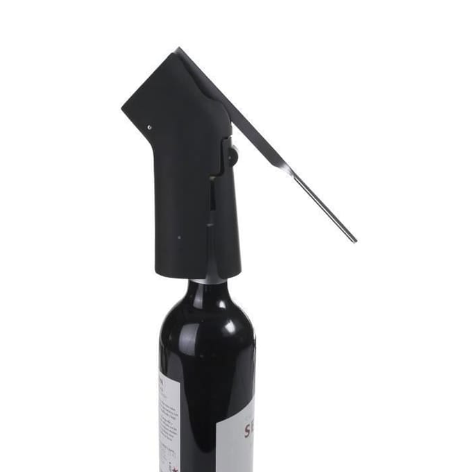 Kurkentrekker - Klasse - Verticaal met Hefboom - 16 cm - Metaal - Zwart