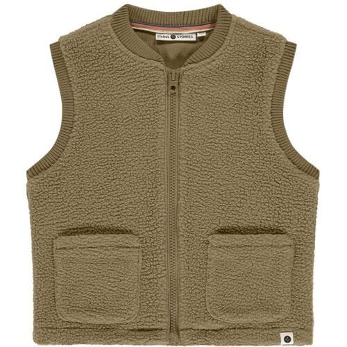 Stains & Stories peuter bodywarmer Midbrown 122 heren