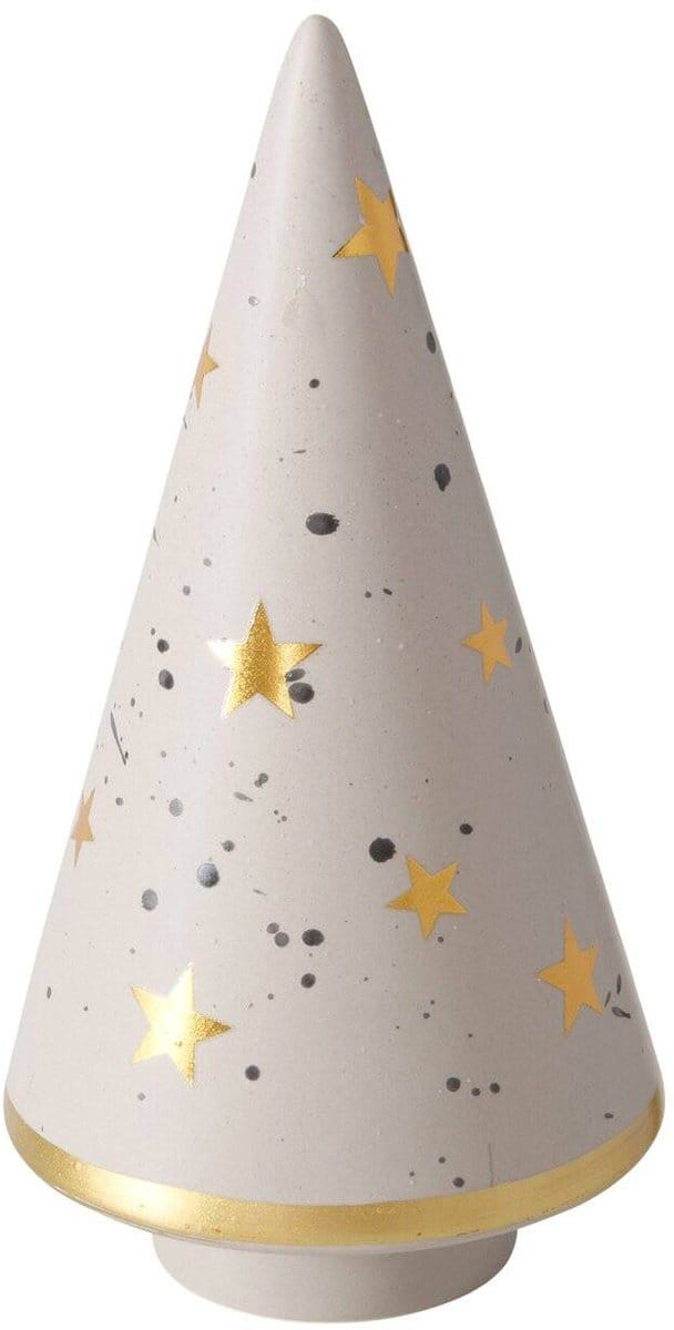 Figurine kerstboom van natuurlijk steen LAMORA, 16 cm