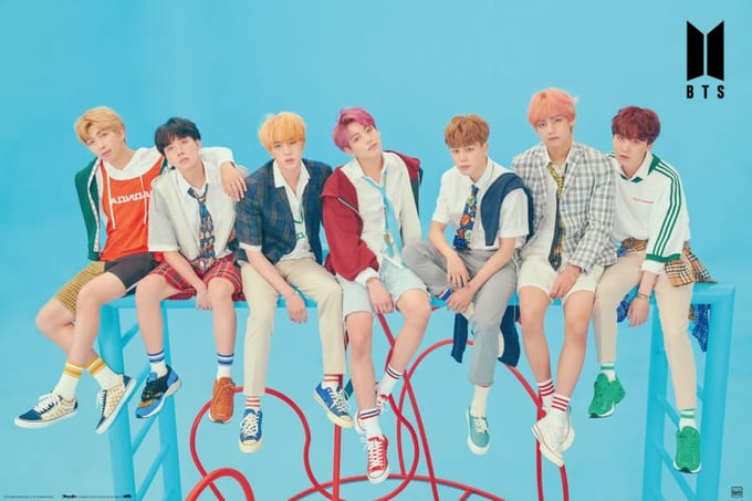 Poster BTS - Blue 91,5x61cm