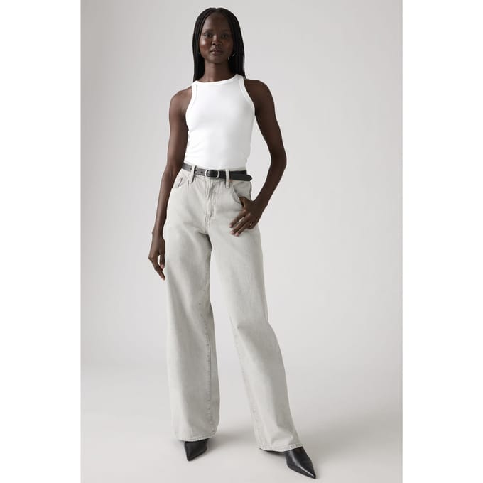 Levi's Xl Straight Lightweight Jeans Grey Maat: W28L31 | Straight Jeans Outlet | Dames | Grijs