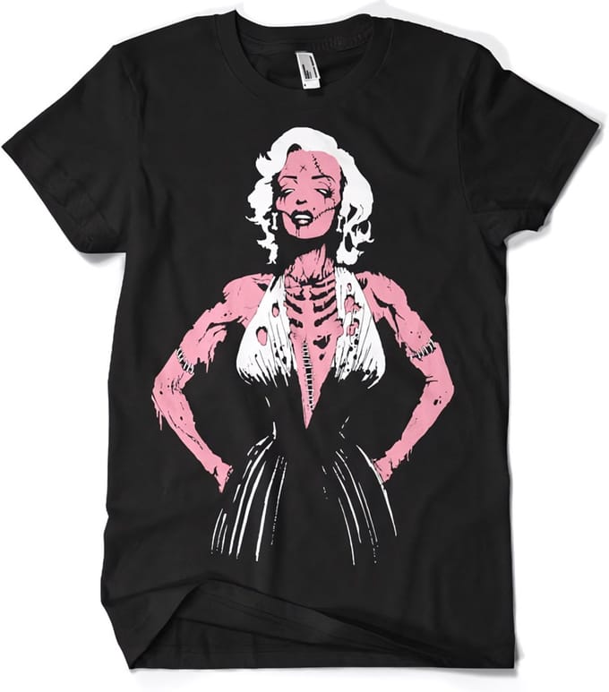 Marilyn Monroe Zombie-T-shirt SH-1-15638-H38-1