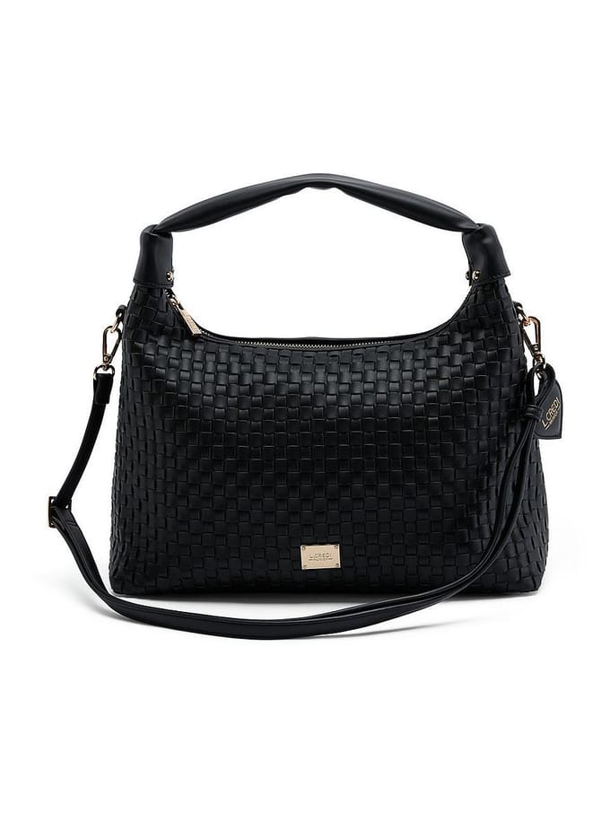 L.CREDI schoudertas Radka Hobo Bag Black zwart