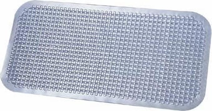 Papillon antislip badmat noppen paarlemoer blauw 72x35 cm pvc