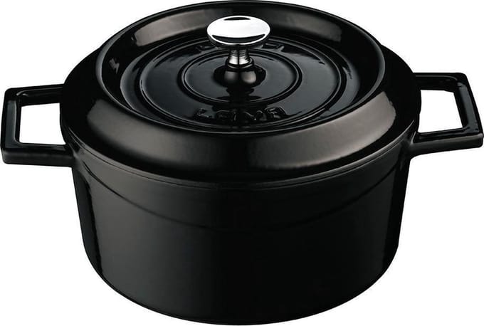 Lava Ronde Braadpan �12cm Zwart