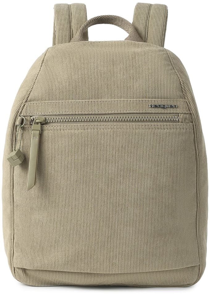 Hedgren Vogue Large Dames Rugzak met RFID-bescherming – Groot – Ribfluweel String Beige