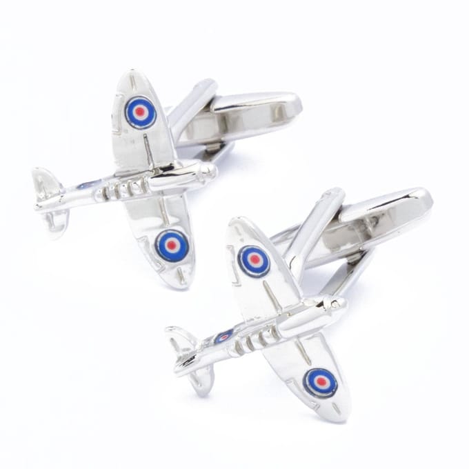 Manchetknopen - Vliegtuig Spitfire