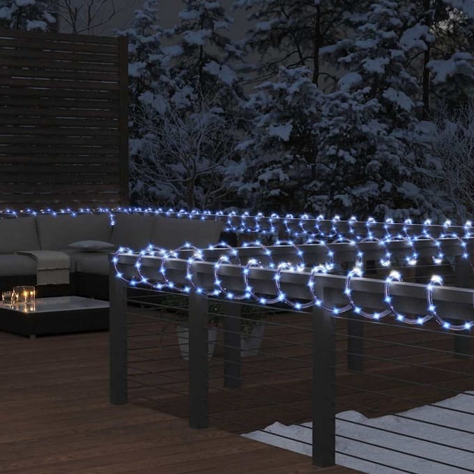 vidaXL - Lichtslinger - met - 480 - LED's - koudwit - 20 - m - PVC