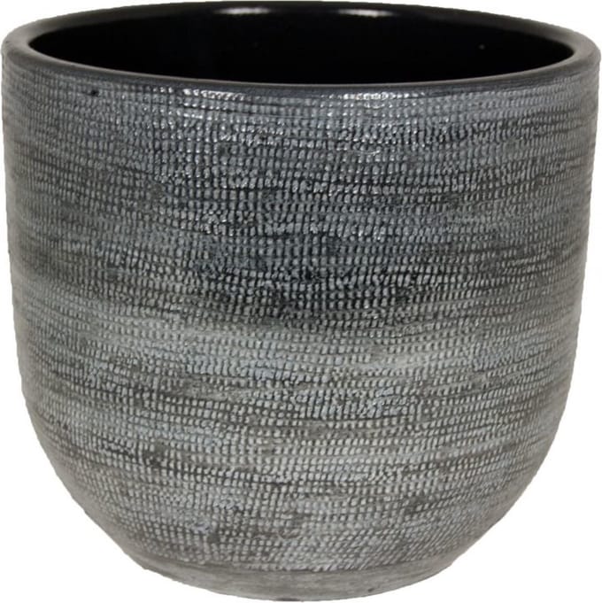 Donker Grijze Pot Stockholm 28x26 / set van 2