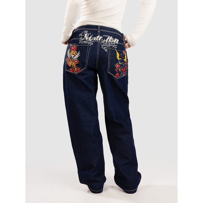 Ninth Hall Idle Embroidered Jeans blauw