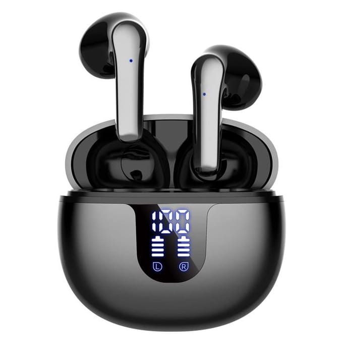 Écouteurs Bluetooth - OUTUOTWQ - Sans Fil 5.2 - Réduction de Bruit - Étanche - Noir noir