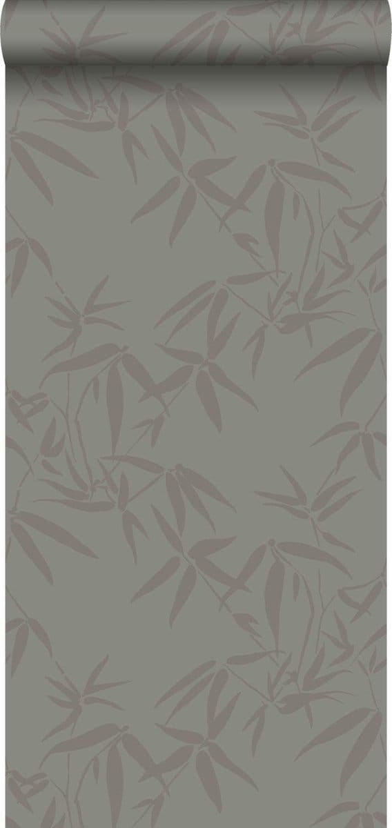 Origin Wallcoverings behang bamboe bladeren warm grijs - 347739 - 0,53 x 10,05 m