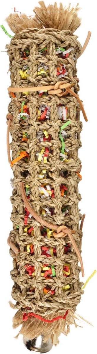 Flamingo - Vogelspeelgoed Tube Groot - Multicolor - L - 11 x 9 x 45 cm
