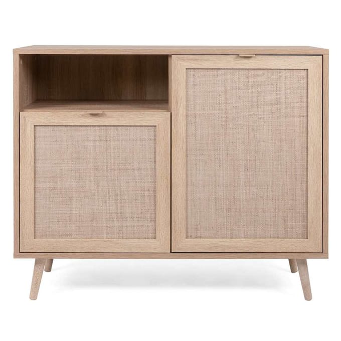 Finori - Kast - Bali - 01A - sonoma - eikenkleurig - en - rietprint