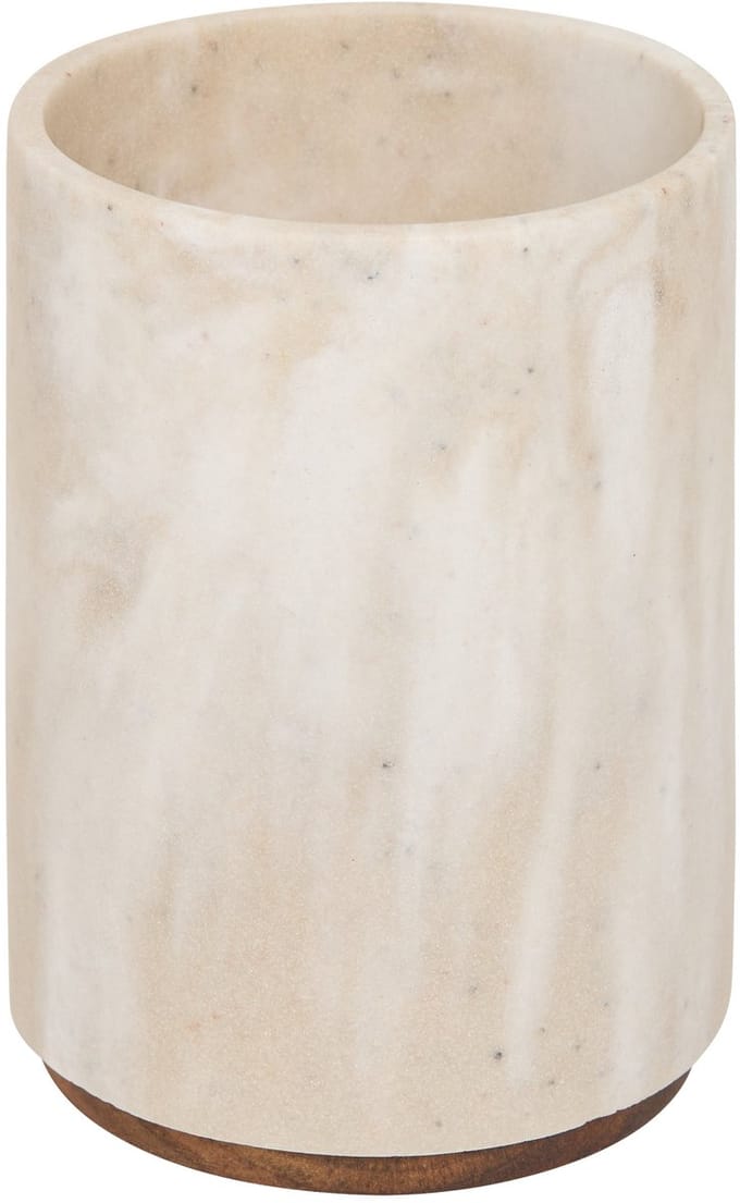 5Five Como Keukengereihouder - Marmereffect - Ø12xH17cm - Beige
