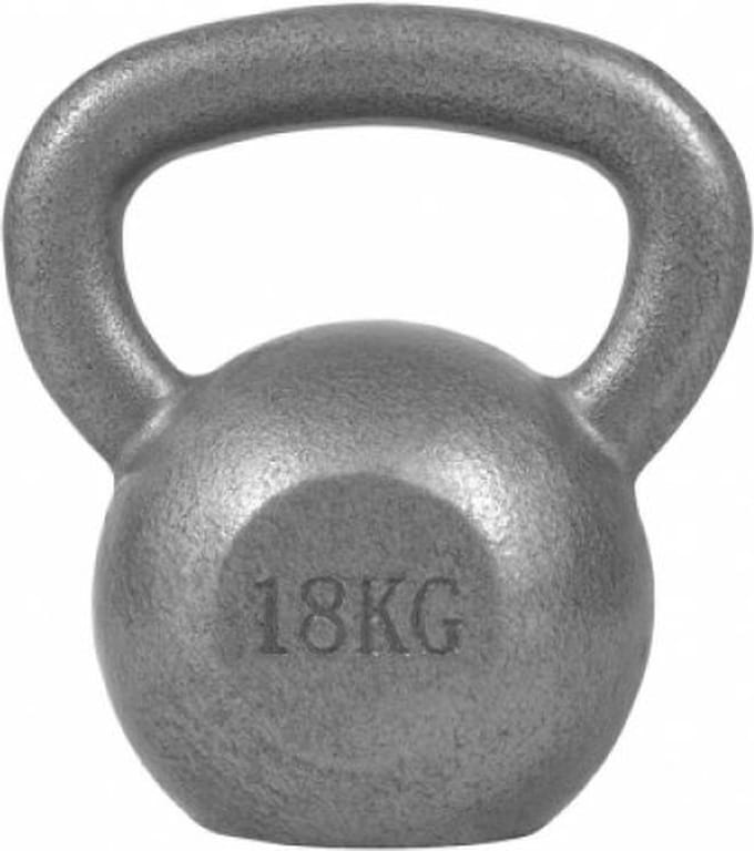 Gorilla Sports Kettlebell - Gewicht - Kettle Bell - Gietijzer - 18 kg