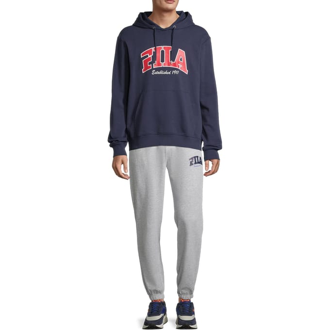 FILA Landen Sweat Pants Light Grey Melange Maat: XXL | Joggingbroeken Outlet | Heren | Grijs