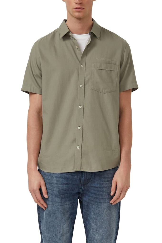s.Oliver  Shirts Army Green Größe: S | Casual hemden Outlet | Herren | Grün