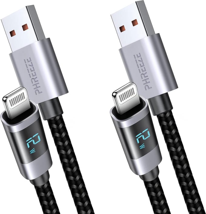 Usb kabel geschikt voor iPhone 14,13,12,11 - Oplader tester