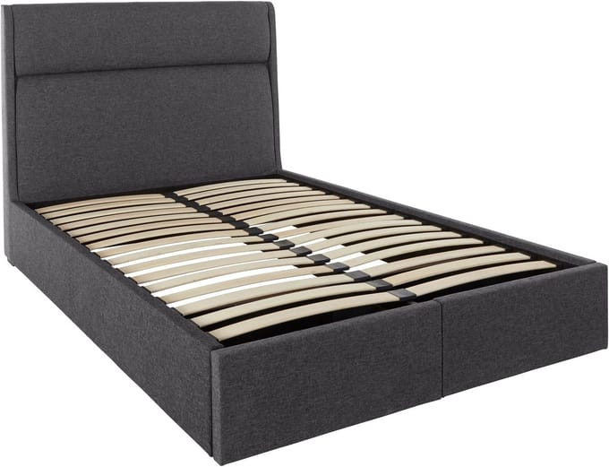 Aztec-Bed - 140x200 - Donkergrijs Stof