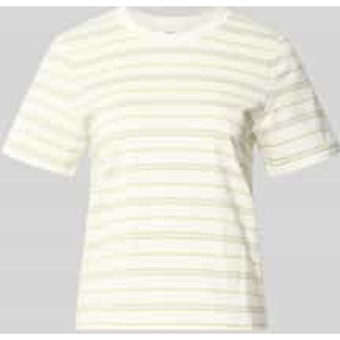 Streepjessy T-shirt met logo-applicatie dames s.Oliver