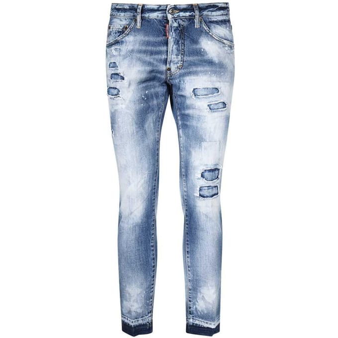 Dsquared2 Cool Guy Cropped Blauwe Denim Broek