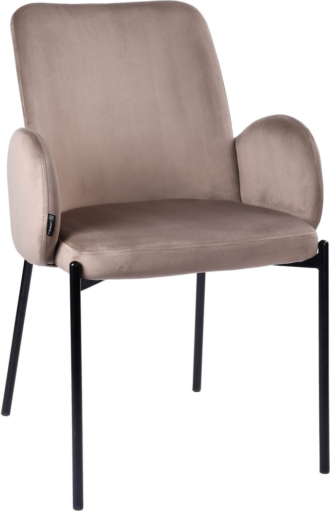ExitoDesign GUSTO Serie - Eetkamerstoel - Velvet Bekleding - Ergonomisch Ontwerp - Bruin