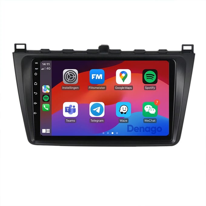 CarPlay autoradio geschikt voor Mazda 6 | 2008 t/m 2012 | Android 13 | Draadloos Apple CarPlay & Android Auto | 2GB + 32GB | QuadCore processor | Denago DNG-A391 | 2025 model | 2008 2009 2010 2011 2012 | Bluetooth & Wifi