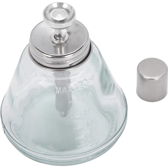 Druk type vloeistofpomp dispenser nagellakremover navulbare fles 180ml (Aluminium kern) white