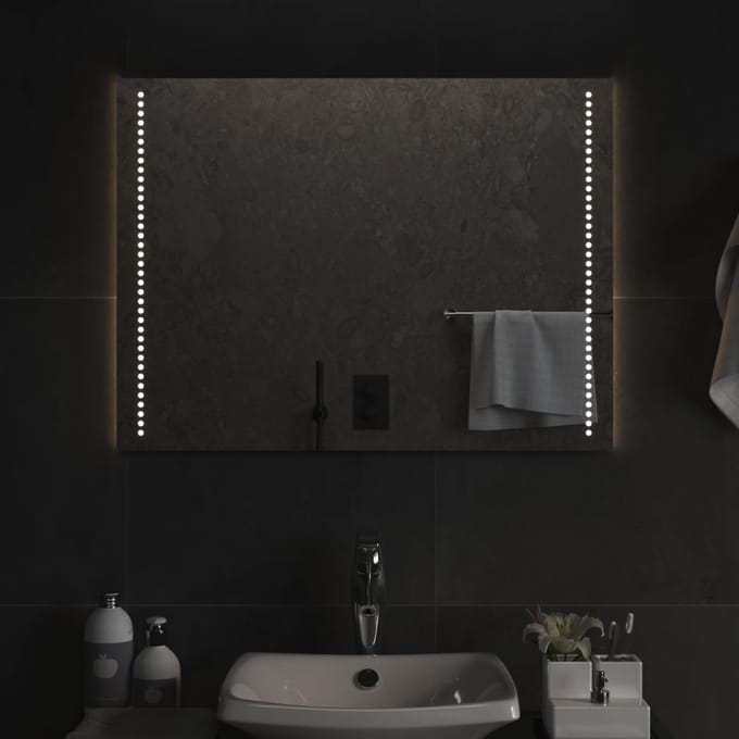 vidaXL - Badkamerspiegel - LED - 60x80 - cm