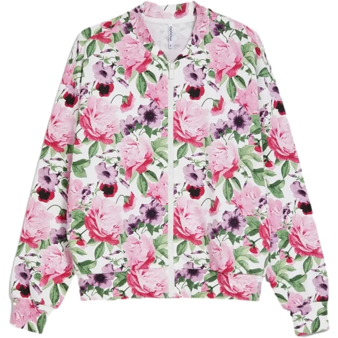 Damessweatshirt met rits Moodo L-BL-4901