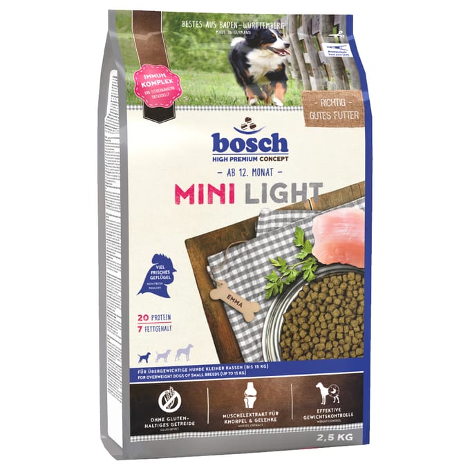 Bosch Mini Light Hondenvoer - Dubbelpak: 2 x 2,5 kg