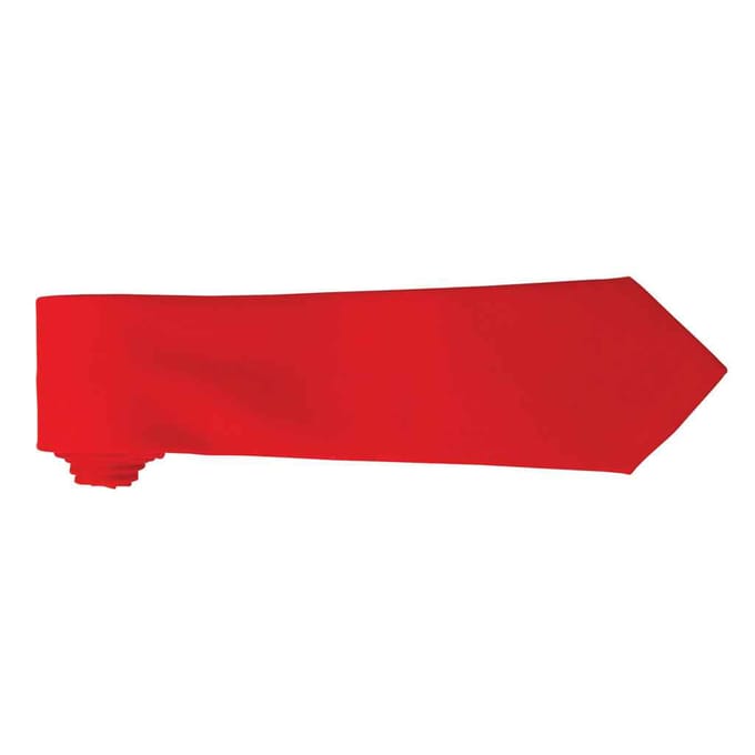 Premier Effen polyester stropdas (Rood)