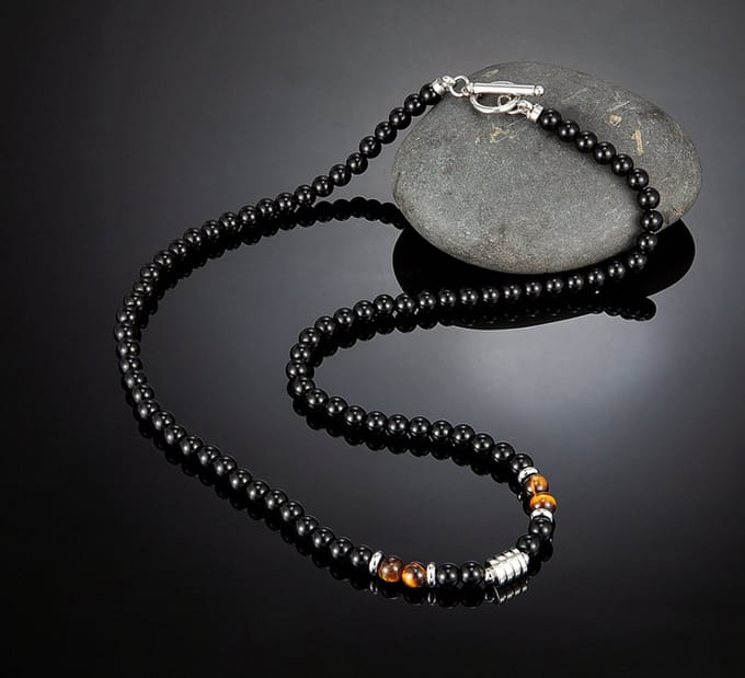 Style King - Kralen Ketting met Tijgeroog Steentjes