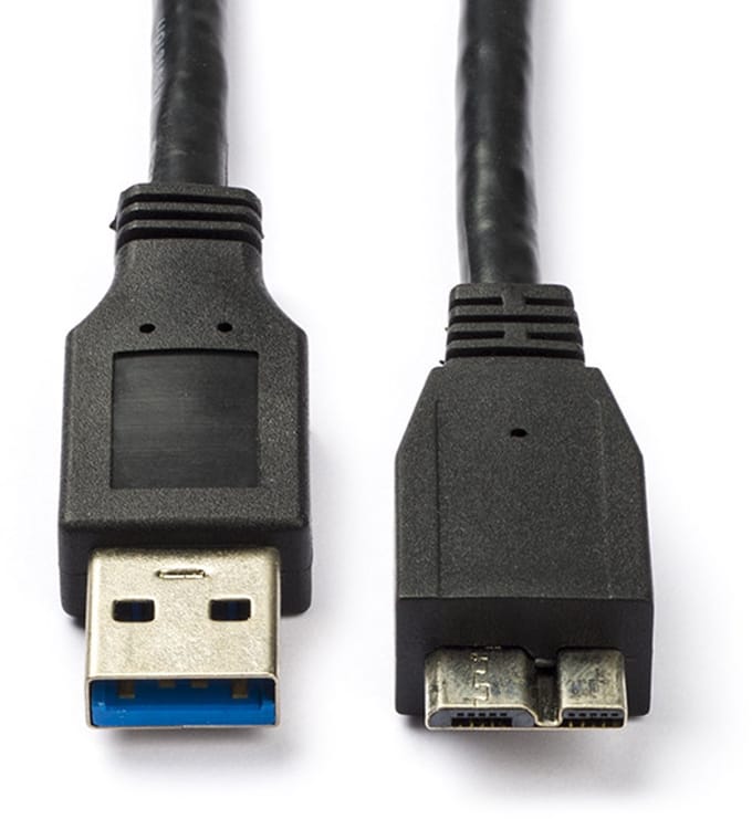 USB kabel - USB 3.0 naar Micro-USB 3.0 - 1 meter - Zwart - Data kabel - Oplaadkabel - Sync kabel - Data transfer cable - Charging cable - Jonyx
