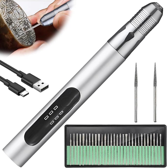 Oplaadbare Elektrische Graveerstift USB voor Glas Hout Metaal en Steen