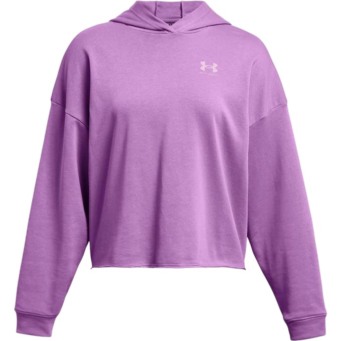 Under Armour Dames/Dames Rival Terrycloth Oversized Hoodie (Paars)