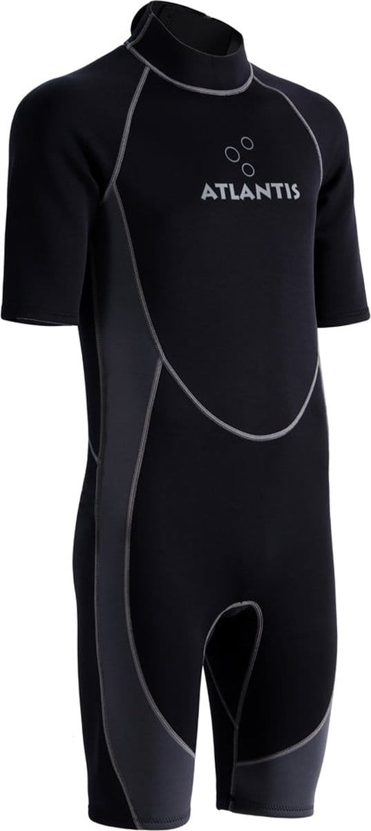 Atlantis Adventure Wetsuit - Shorty - 2mm - Heren - Zwart/Grijs - XL