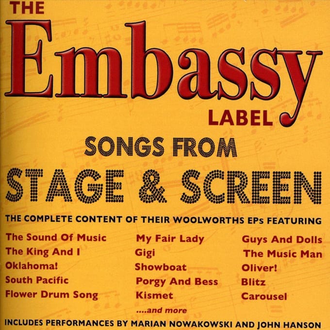 The Embassy Label - Songs From Stage & Screen