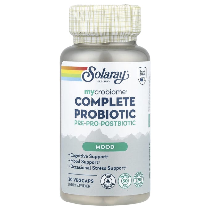 Solaray, Mycrobiome®, Complete Probiotic, Stemming, 30 Plantaardige Capsules