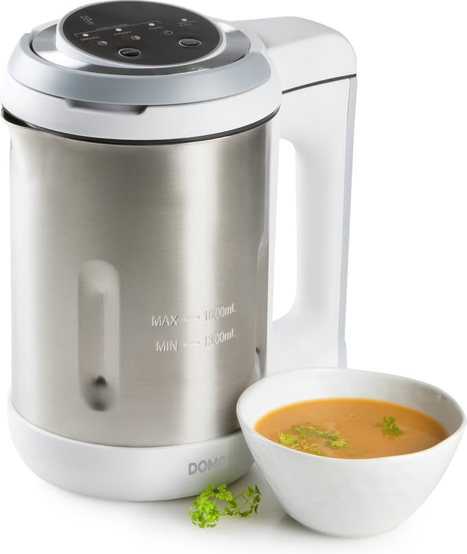 DOMO DO737BL Soepmaker - 1,6 L - Blender - 4 Programma's - Wit