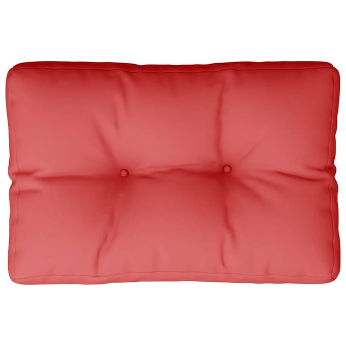 vidaXL - Palletkussen - 50x40x12 - cm - stof - rood