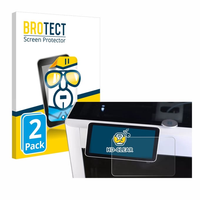 BROTECT - Screenprotector voor Bambu Lab X1-Carbon 3D Printer - Folie Beschermfolie transparant 2 Stuks
